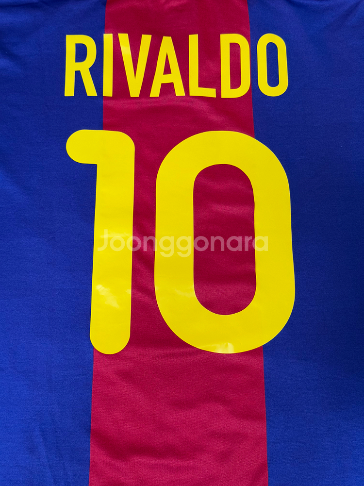 00-01 바르셀로나 홈 유니폼 UK XL 히바우두--1