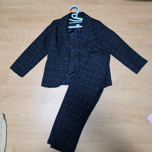 남아 체크 정장 세트 120사이즈