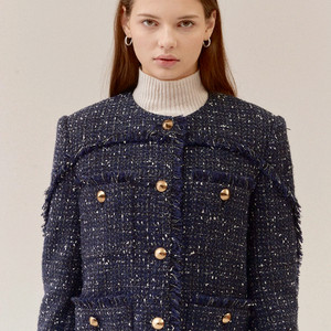 아이아이 트위드자켓 코트 울자켓 울코트