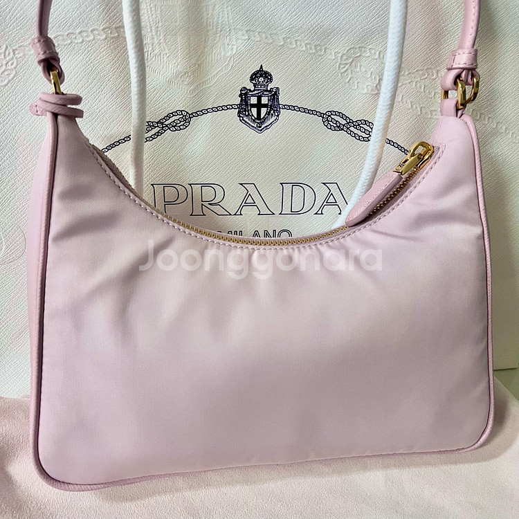 프라다 리에디션 2005 리나일론 미니백 호보백 가방 핑크--2