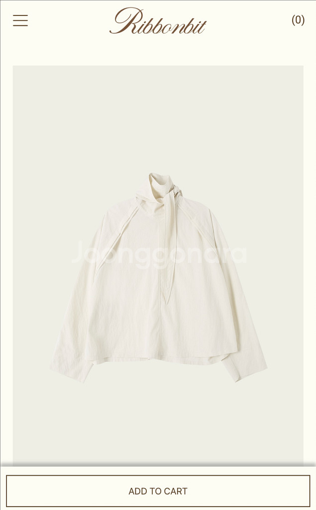 Ribbonbit 리본빛 라피아 블라우스 Raphia Blouse--0