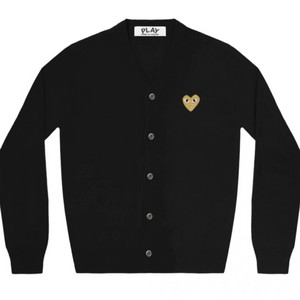 급처) 꼼데가르송 플레이 골드와펜 네이비 가디건