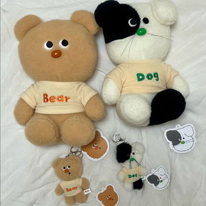 포포 고미 강쥐 인형 + 키링 세트 4종 1.6