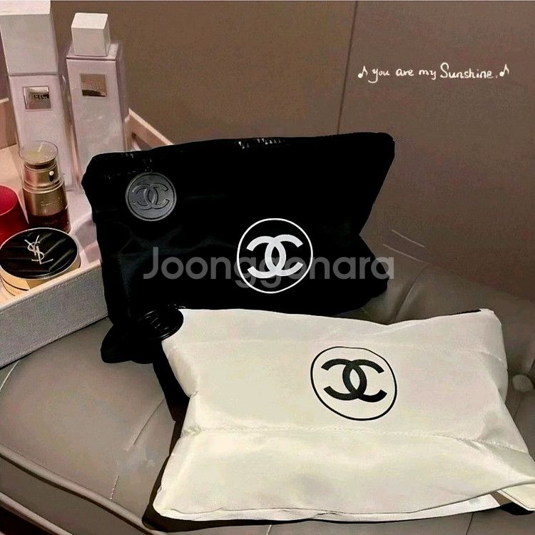 샤넬 패딩 파우치 클러치백 데일리백 블랙--0