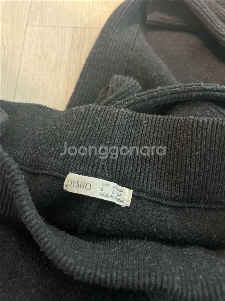 (후드+바지 일괄) 오이쇼 oysho 니트셋업--3