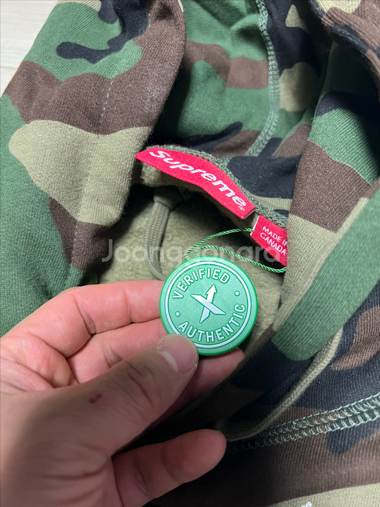 슈프림 스와로브스키 S 로고 후드티(L)--3