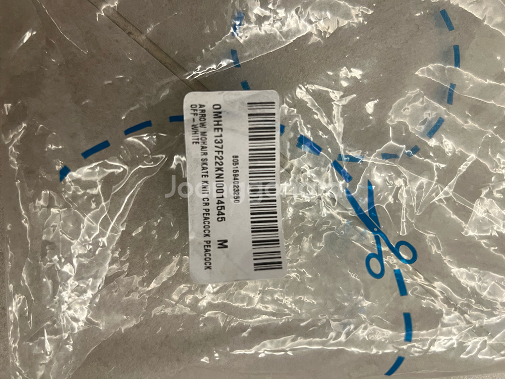 오프화이트 애로우 스케이트 텍스처 오버핏 니트 스웨터--4