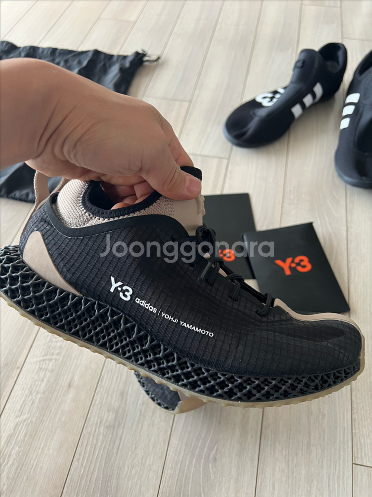 Y-3 런너 4D IO 블랙 265mm--0