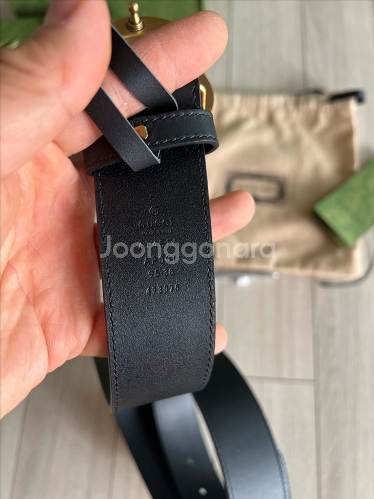 구찌 GG 마몽 벨트--5