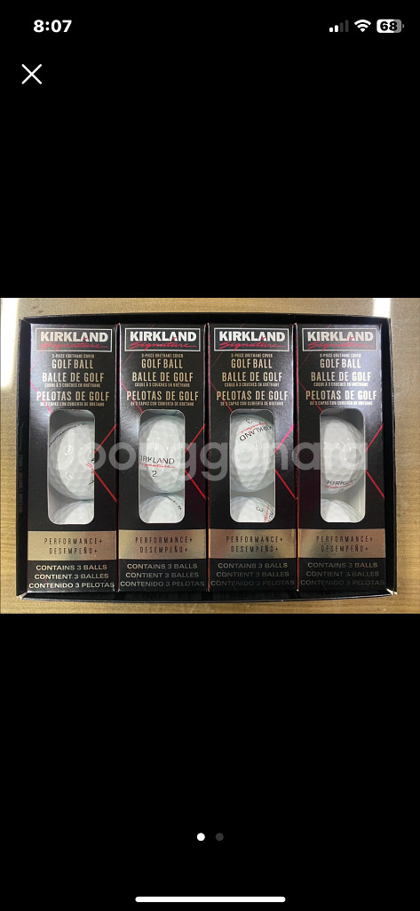 커클랜드 시그니처 골프공 12구 새상품 3피스--0