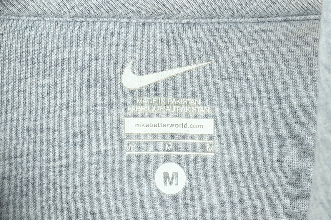 (M-L) 나이키 후드집업 그레이 기모 빅로고 대장--5