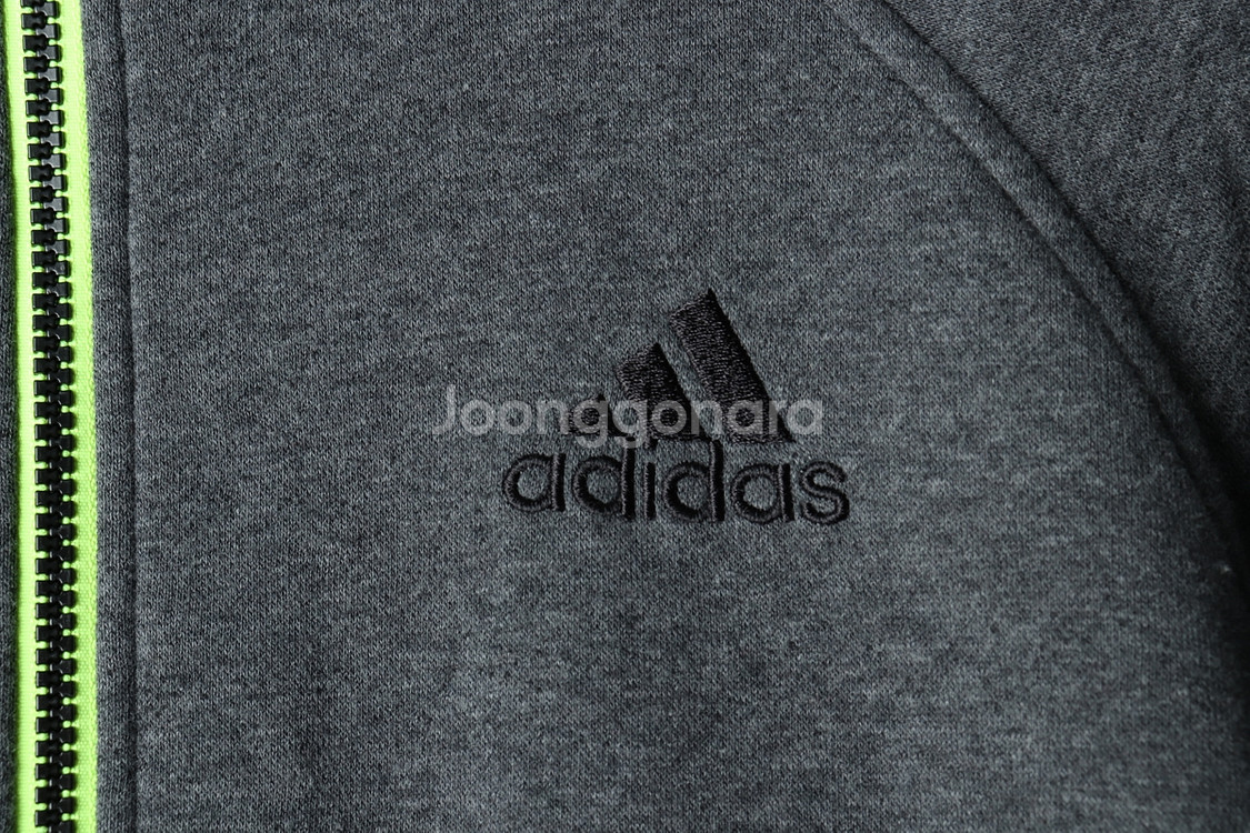 (XL) 아디다스 후드집업 나그랑 그레이 기모--4