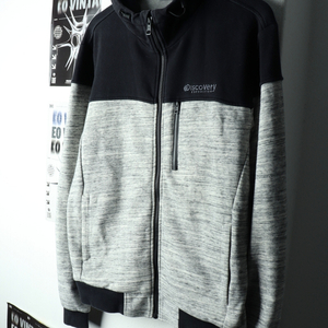 (XL) 디스커버리 후드집업 멜란지그레이 올드스쿨