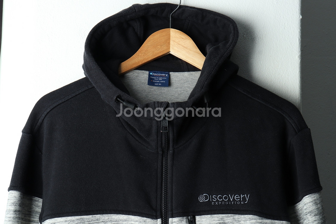 (XL) 디스커버리 후드집업 멜란지그레이 올드스쿨--2