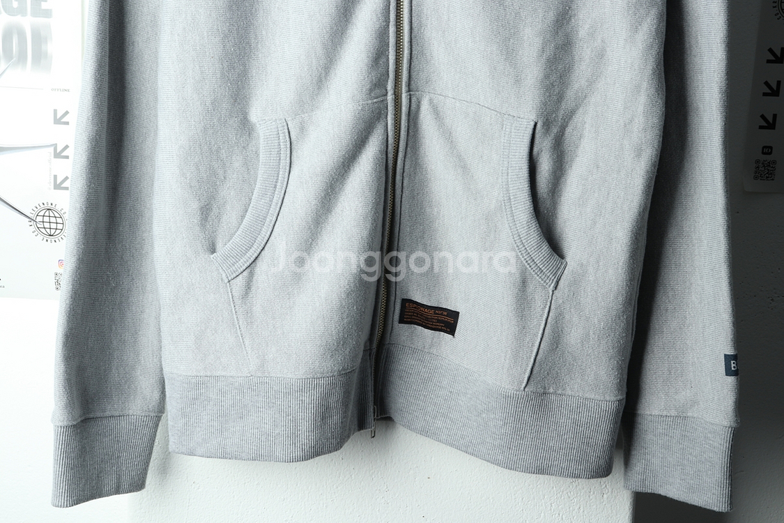 (L-XL) 에스피오나지 후드집업 그레이 네이비씰--3