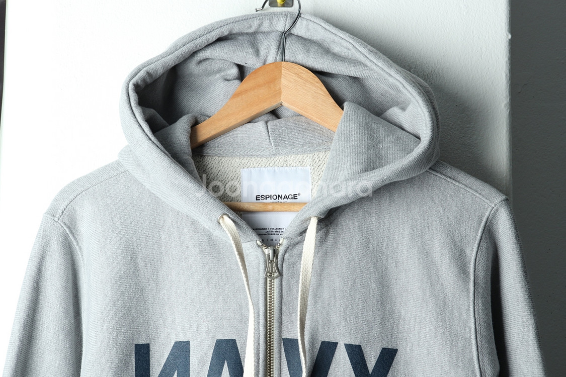 (L-XL) 에스피오나지 후드집업 그레이 네이비씰--2