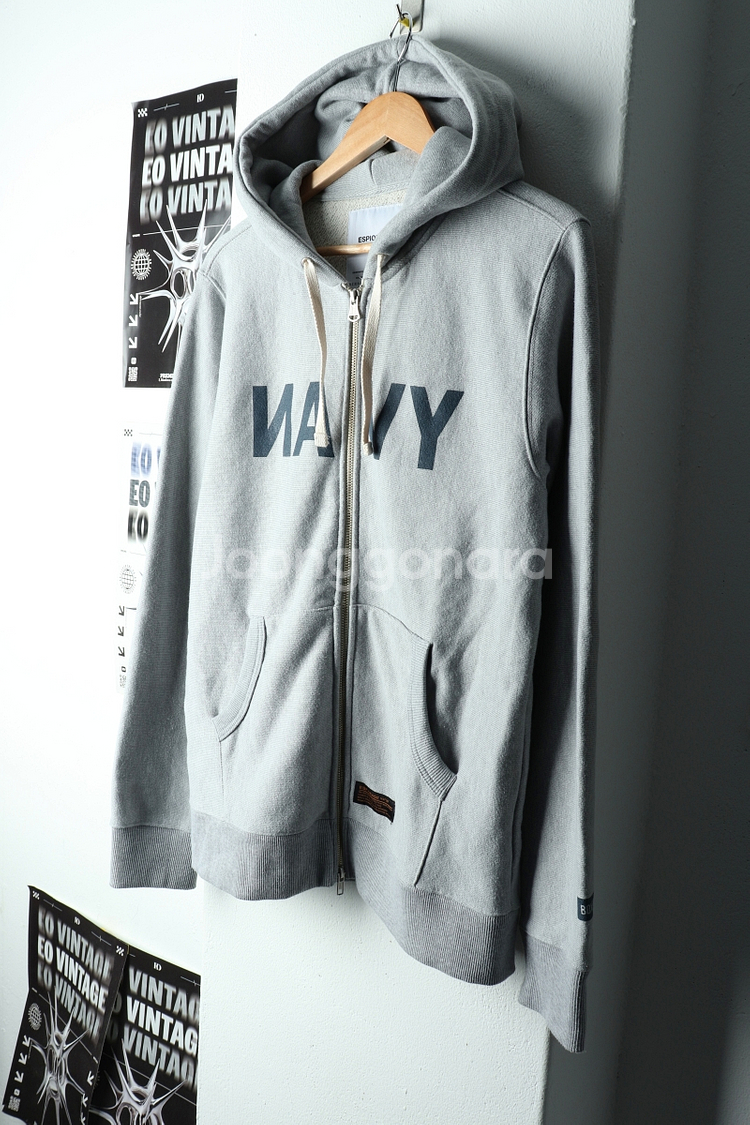 (L-XL) 에스피오나지 후드집업 그레이 네이비씰--0