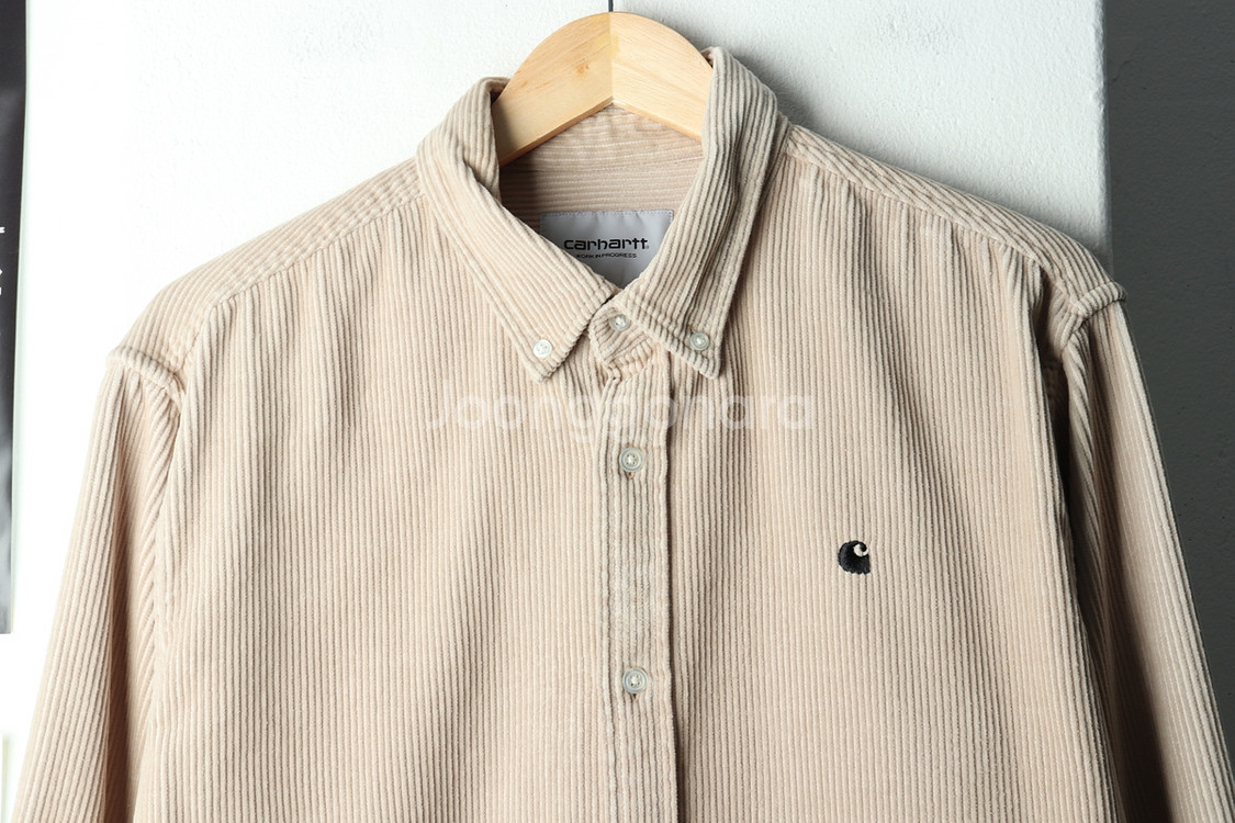 (L-XL) 칼하트 셔츠 남방 코듀로이 베이지 대장--2