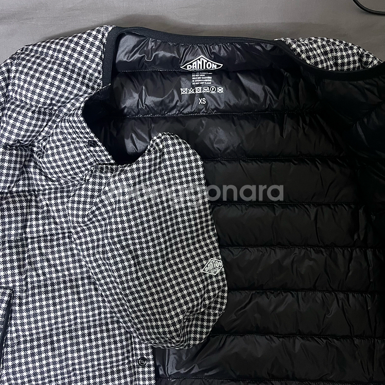 단톤 이너 다운 크루넥 자켓 팔아요.--3