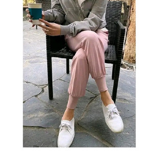 리틀블랙 밴딩 조거 팬츠 - 핑크,S