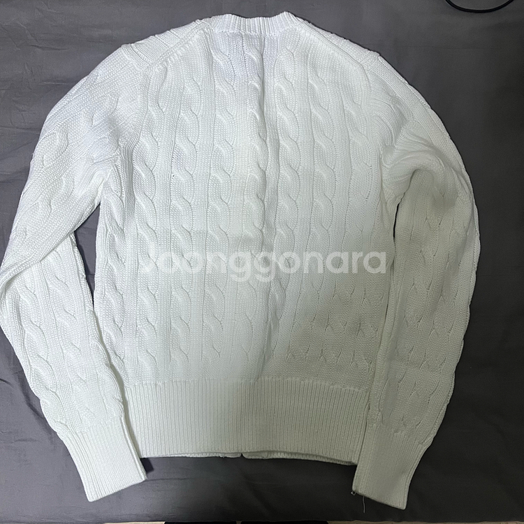 폴로랄프로렌 케이블 니트 코튼 크루넥 가디건 팔아요.--2