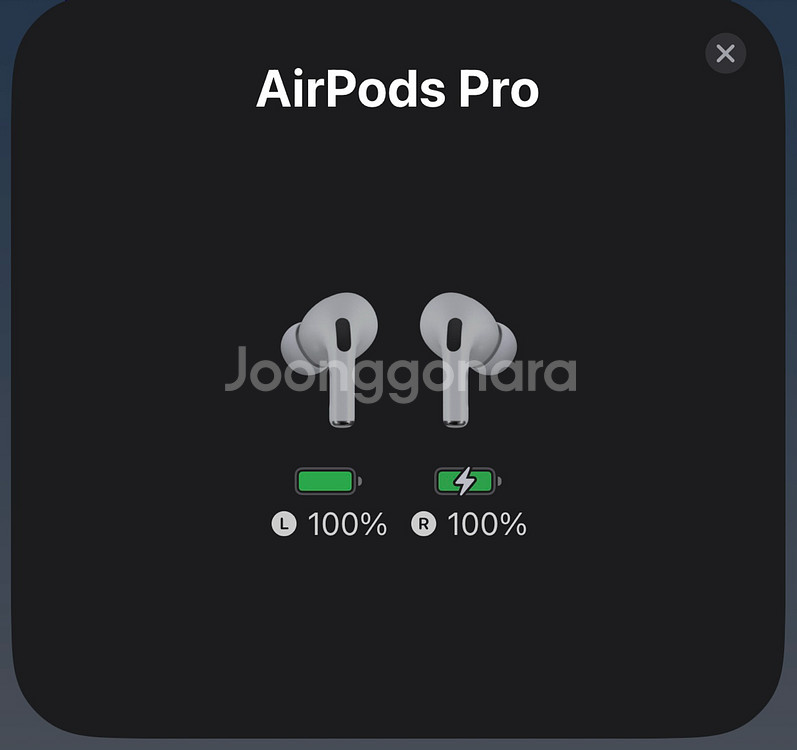 에어팟 프로2 c타입 무선충전 새상품급(2회사용)--4