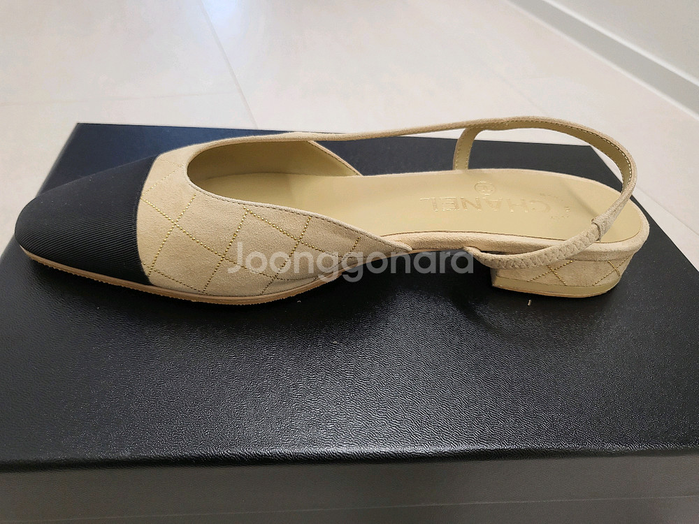 1회 착용)25c 샤넬 슬링백 38사이즈 베이지--3