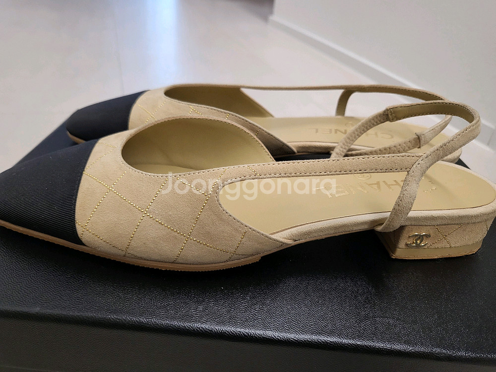 1회 착용)25c 샤넬 슬링백 38사이즈 베이지--2