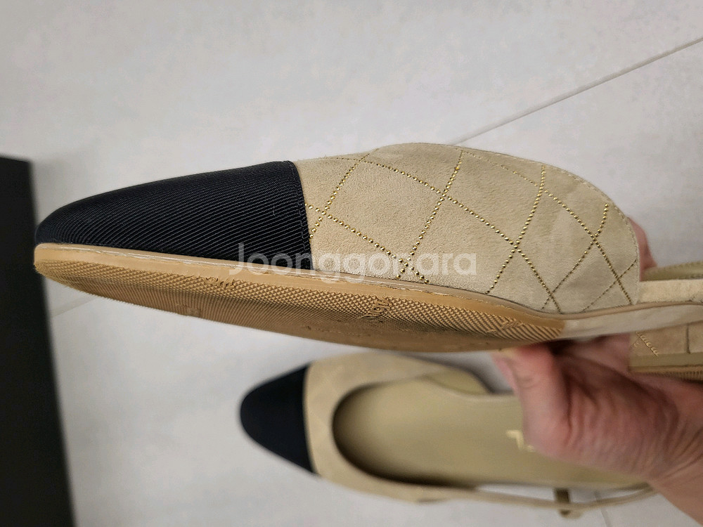 1회 착용)25c 샤넬 슬링백 38사이즈 베이지--5