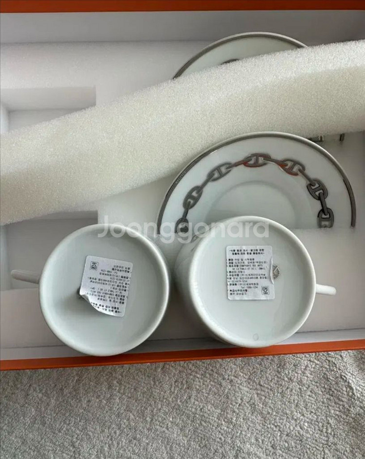 에르메스 샹달 찻잔세트--3