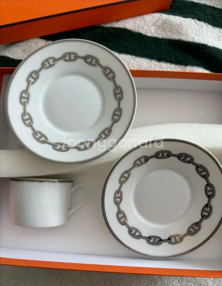 에르메스 샹달 찻잔세트--4