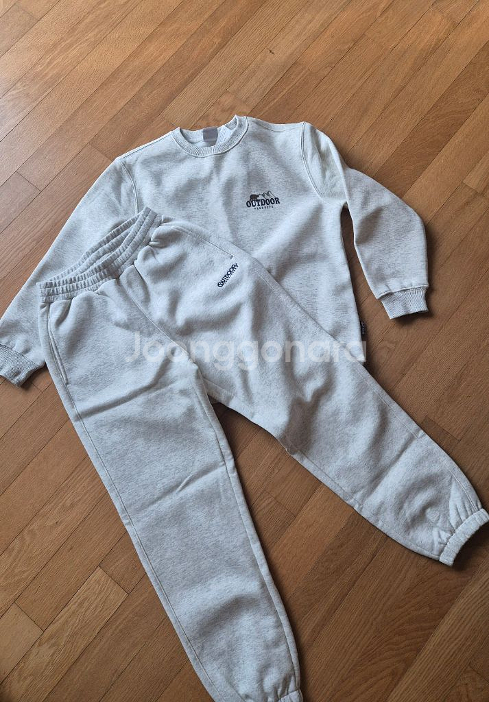 새제품)아웃도어 155 기모 상하셋트--0