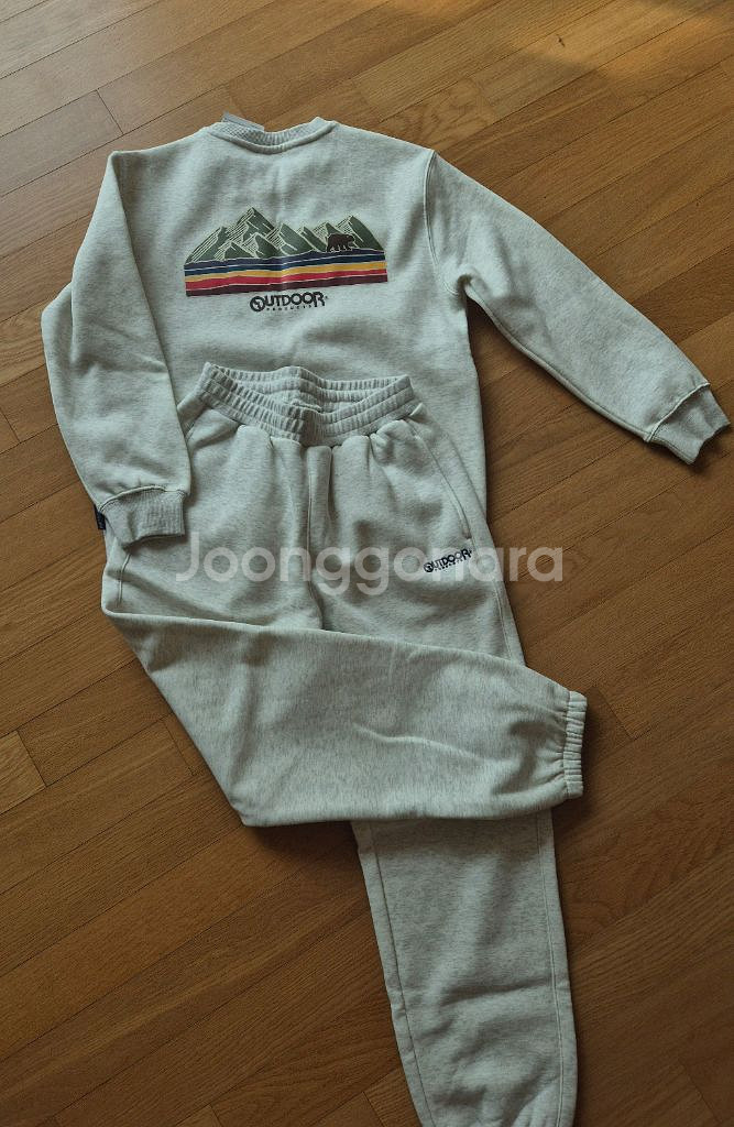 새제품)아웃도어 155 기모 상하셋트--1