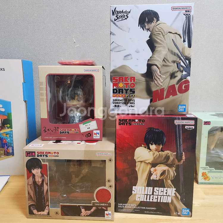 사카모토데이즈 나구모 피규어 일괄(테노히라, 룩업, 바이브레이션스타즈, 솔리드씬)--0
