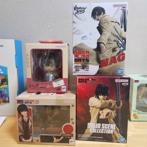 사카모토데이즈 나구모 피규어 일괄(테노히라, 룩업, 바이브레이션스타즈, 솔리드씬)