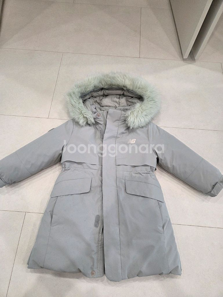 뉴발란스 110 키즈 코트형 구스다운 패딩--0