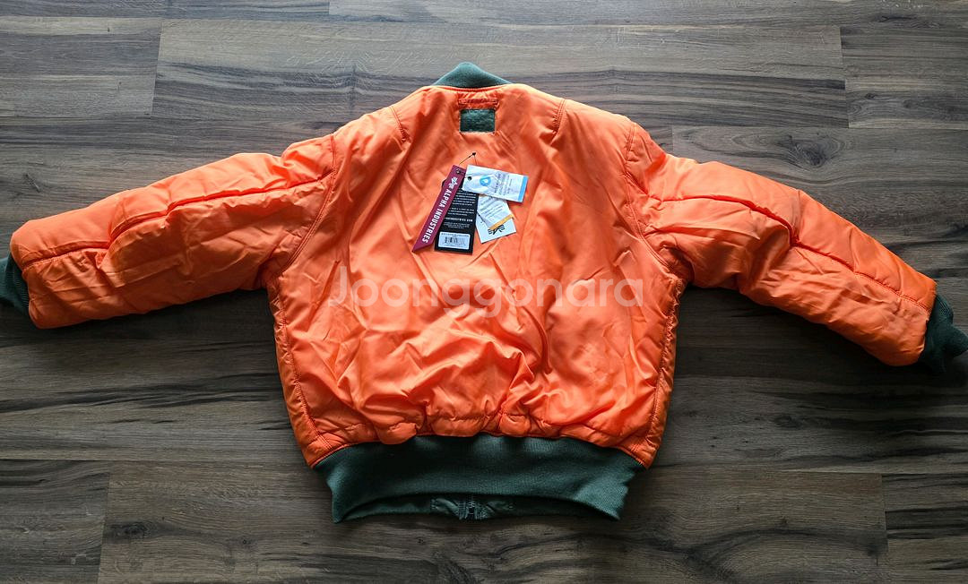 알파인더스트리 [ 한정판 ] MA-1 레귤러 스쿼드론 항공점퍼 Sage Green 블루종 (XL / 110)--13