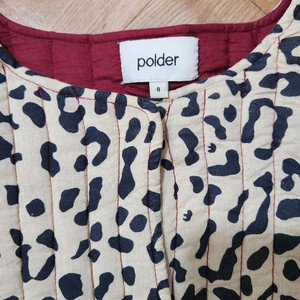 수입 폴더 레오파드 패턴 누빔자켓