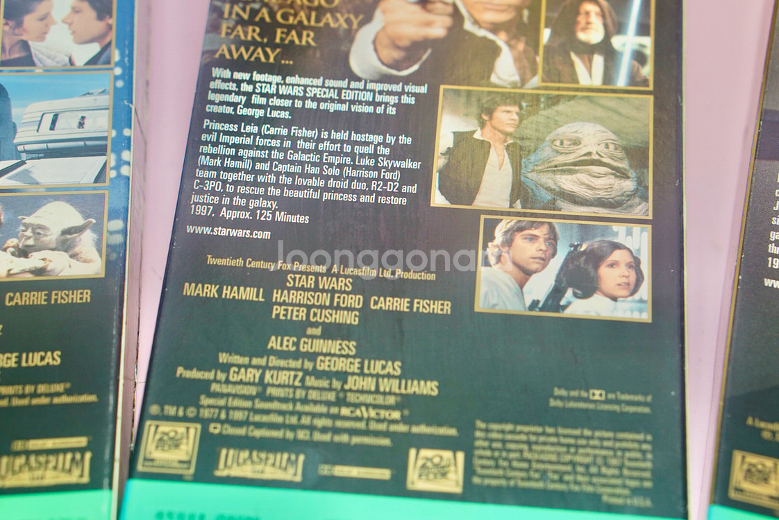 스타워즈 1997년 스페셜 에디션 비디오 테이프 3개 한정판--6