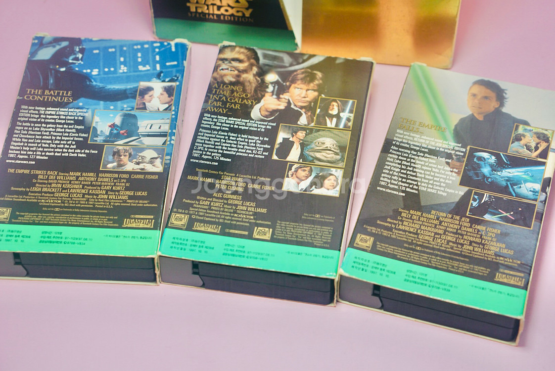 스타워즈 1997년 스페셜 에디션 비디오 테이프 3개 한정판--5