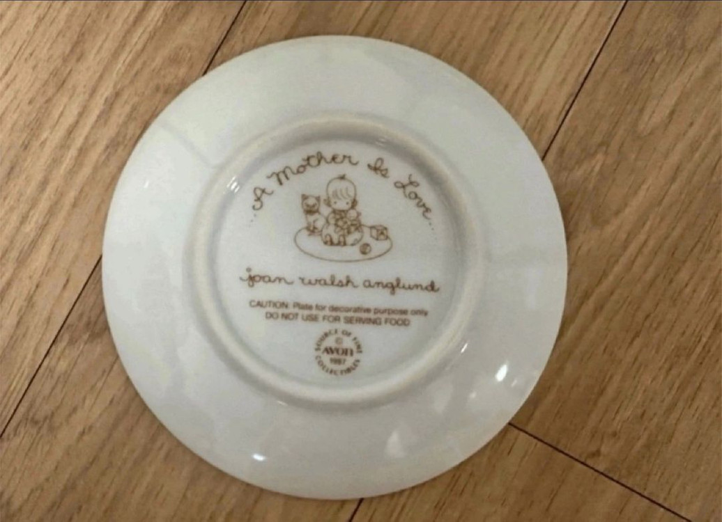 빈티지 에이본 장식접시--3