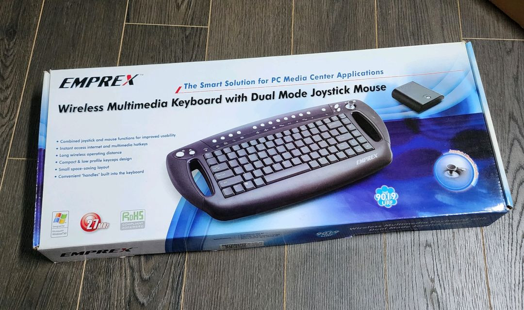 체인텍 EMPREX 9019URF 무선 조이스틱 마우스 키보드--1