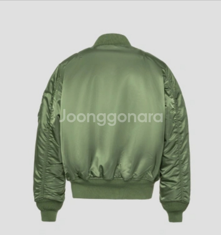 알파인더스트리 [ 한정판 ] MA-1 레귤러 스쿼드론 항공점퍼 Sage Green 블루종 (XL / 110)--9