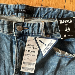 탑텐테이퍼드 청바지_34(86)_새제품