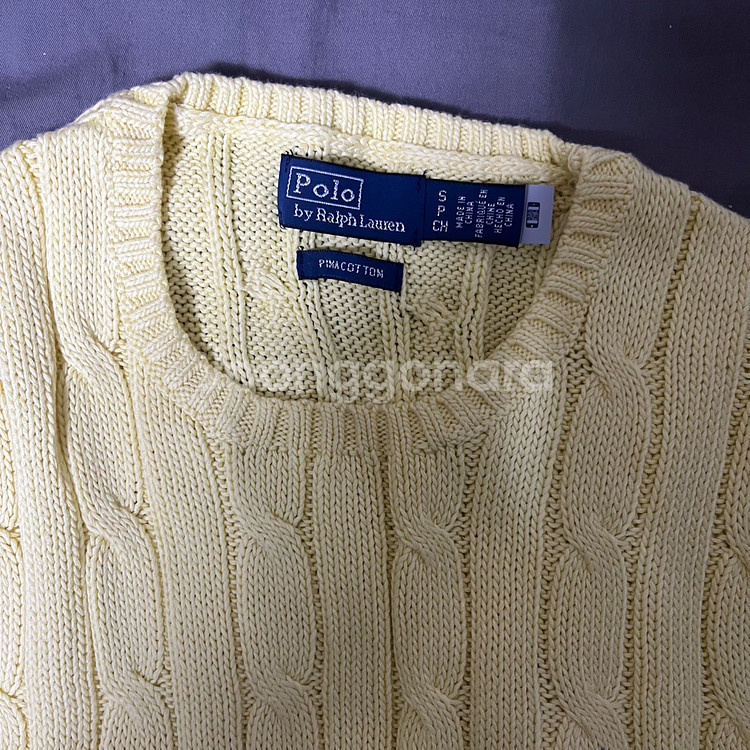 폴로 랄프로렌 케이블 니트 코튼 스웨터 팔아요.--1