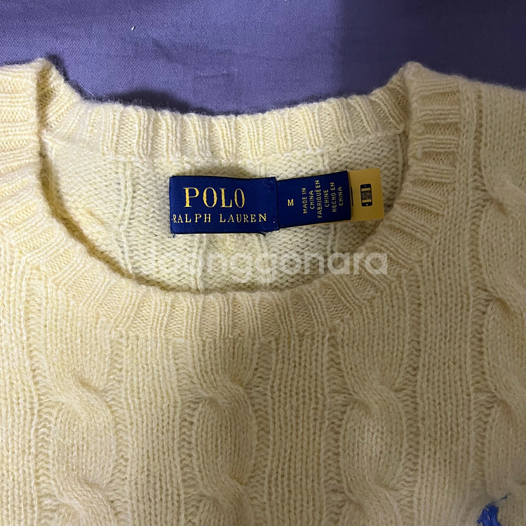 폴로 랄프로렌 케이블 울캐시미어 스웨터 팔아요.--2