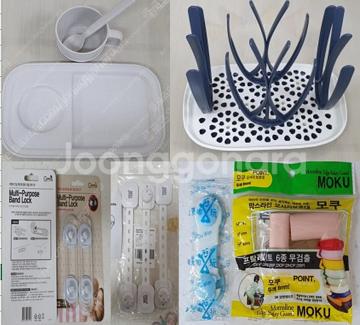 젖병건조대 이유식용기 뽀로로수저셋트 물병 빨대세척 이유식앞치마등--4