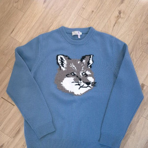 메종키츠네 빅로고 니트