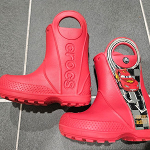 크록스 C8 레인부츠 장화 150 신발