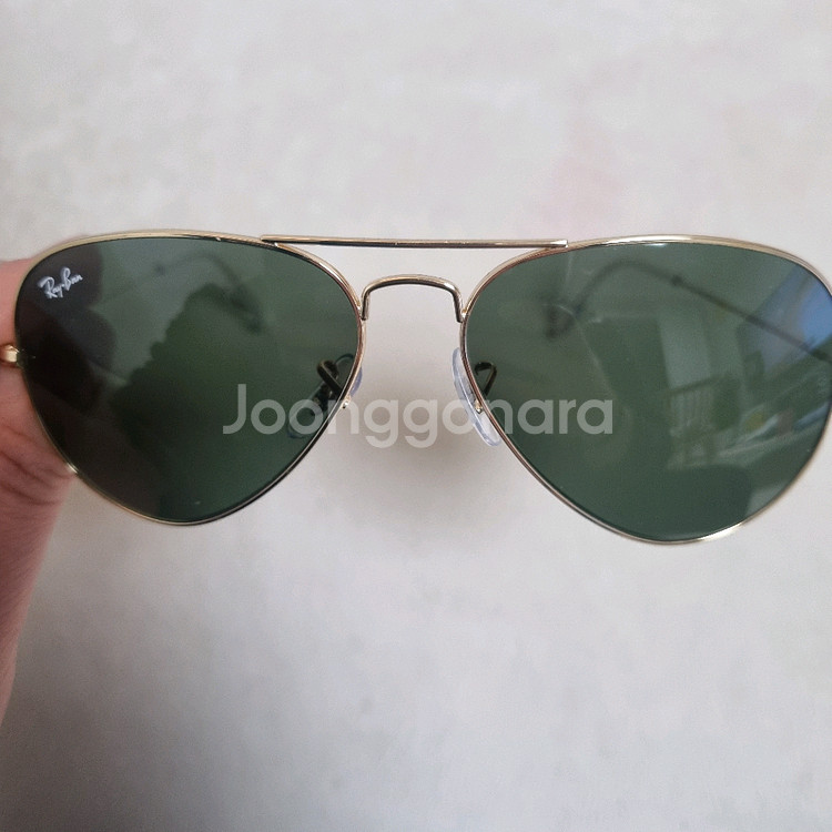 레이벤 선글라스 RB3025 골드 프레임--1